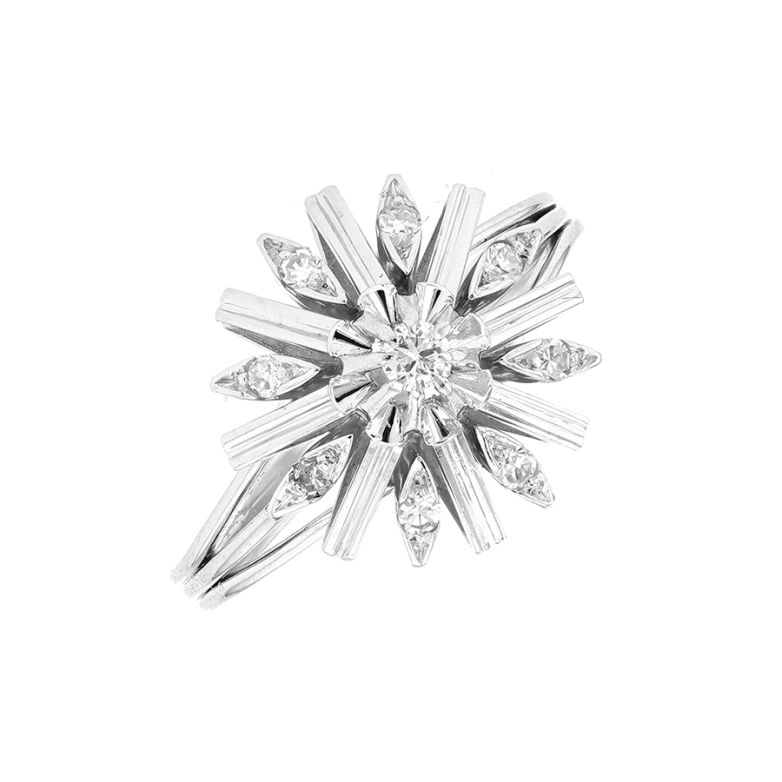 Acheter Bague vintage diamants 0.22 carat or blanc 5.98g Comme neuf - 1190,00 € Bague vintage diamants 0.22 carat or blanc 5.98g Comme neuf - reconditionné disponible sur Gemme Les Bijoux